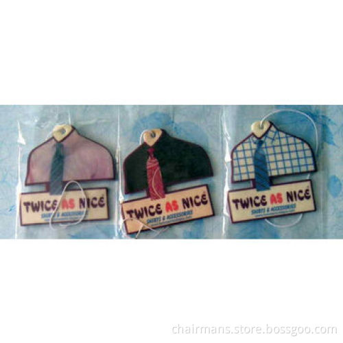 Paper Card Car Air Freshener, in Different Fragrances, Refreshing, Healthy and Safe